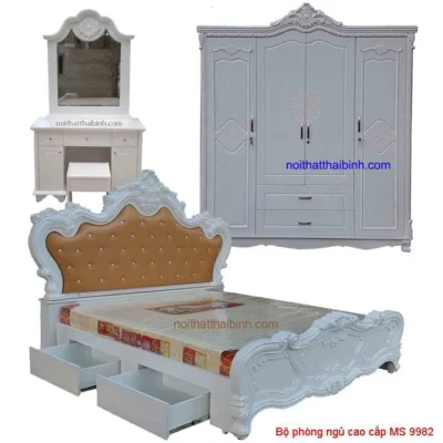 Bộ phòng ngủ tân cổ điển cao cấp MS 9982 Giá bộ = 26.900.000 đ
