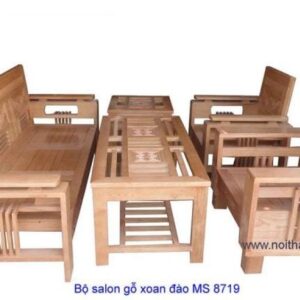 Bộ sa lon gỗ xoan đào MS : 8719 Giá : 14.200.000