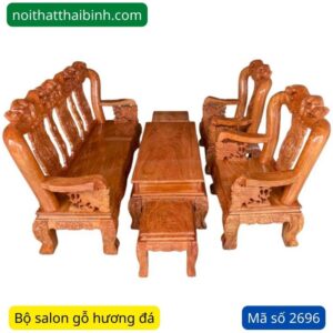 Bộ salon gỗ Hương Đá MS 2696