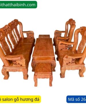 Bộ salon gỗ Hương Đá MS 2696