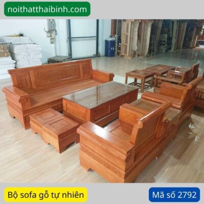 Sofa gỗ tự nhiên MS 2792