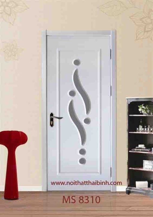 Cửa gỗ cn sơn men trắng  MS : 8310 Giá :  2.500.000/m2