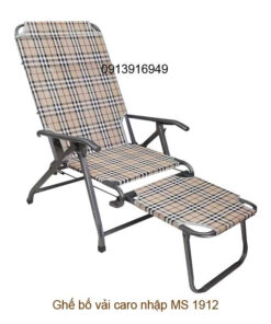 Ghế bố vải caro nhập MS 1912 | GIAO HỎA TỐC TPHCM