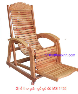 Ghế thư giãn gỗ gõ đỏ MS 1425 Giá bán= 5.500.000đ giảm còn= 4.500.000đ