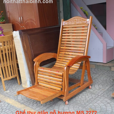 Ghế thư giãn gỗ hương MS 2272 | GIAO HỎA TỐC TPHCM