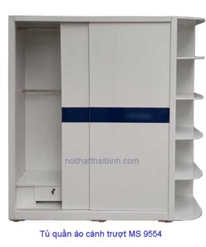Tủ quần áo cánh trượt MS 9554 Giá 1m6 = 7.400.000