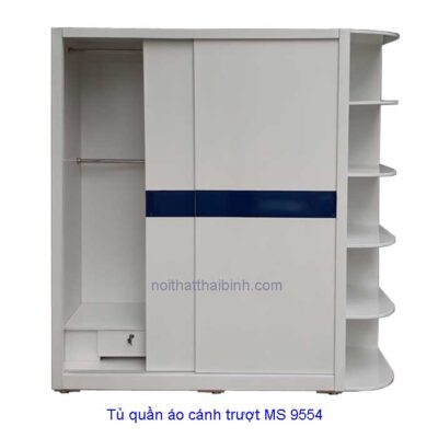 Tủ quần áo cánh trượt MS 9554 Giá 1m6 = 7.400.000