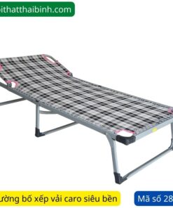 Giường bố xếp vải caro MS 2843 | GIAO HỎA TỐC TPHCM