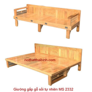 Giường gấp gỗ sồi MS 2332