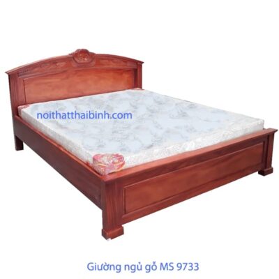 Giường gỗ đẹp chất lượng MS 9733 Giá 1m6 = 12.500.000
