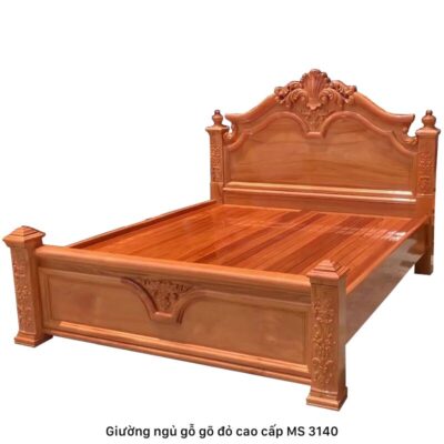 Giường gỗ gõ đỏ cao cấp MS 3140