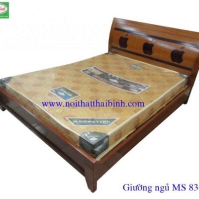 Giường ngủ gỗ cn xoan đào MS : 8367 Giá : 1m6 = 4.500.000         1m8 = 5.500.000