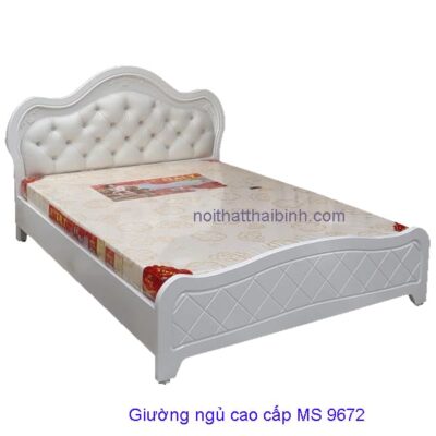Giường ngủ cao cấp MS 9672 Giá 1m6 = 7.500.000 đ