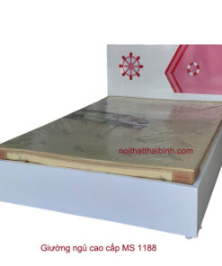 Giường ngủ đẹp màu hồng MS 1188 Giá bán = 6.500.000đ giảm còn = 5.500.000đ