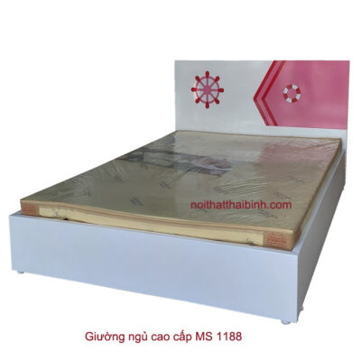 Giường ngủ đẹp màu hồng MS 1188 Giá bán = 6.500.000đ giảm còn = 5.500.000đ