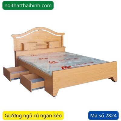 Giường ngủ có ngăn kéo MS 2824
