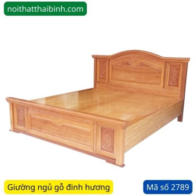 Giường gỗ đinh hương tự nhiên MS 2789 | GIAO HỎA TỐC TPHCM
