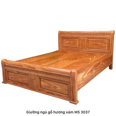 Giường ngủ gỗ hương xám vạt phản MS 3037