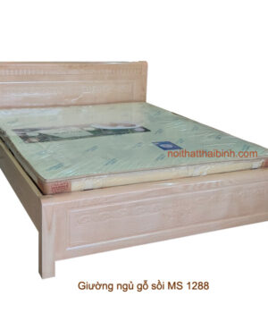 Giường ngủ gỗ sồi đẹp MS 1288