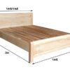 Giường gỗ sồi nga 1m6 MS 3053 - Hình ảnh 3
