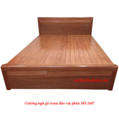 Giường ngủ gỗ xoan đào vạt phản MS 2407