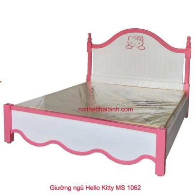 Giường ngủ Hello Kitty màu hồng MS 1062 Giá bán = 6.600.000 đ