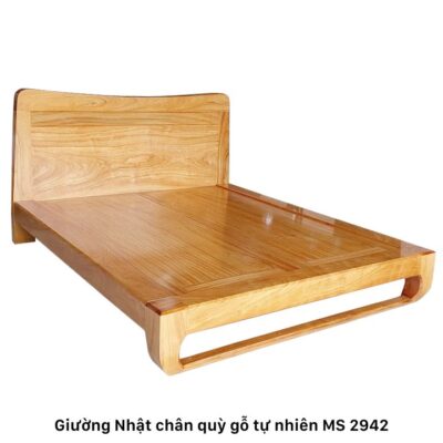 Giường Nhật chân quỳ gỗ tự nhiên MS 2942 | GIAO HỎA TỐC TPHCM