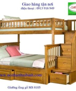 Giường tầng gỗ tự nhiên MS : 8105 - Giá : 17.500.000đ
