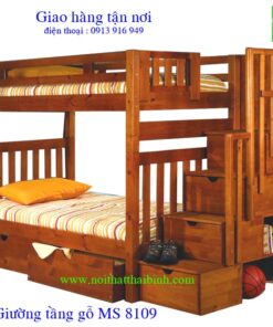 Giường tầng gỗ tự nhiên MS : 8109 - Giá : 17,000,000đ