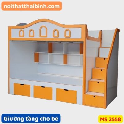 Giường tầng cho bé cao cấp MS 2558