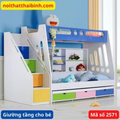 Giường tầng cho bé MS 2571