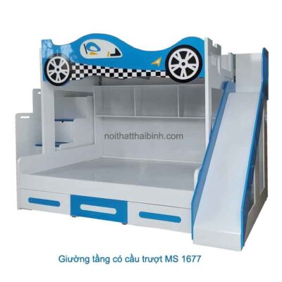 Giường tầng trẻ em có cầu trượt MS 1677 Giá bán= 17,500,000đ giảm còn= 15,500,000đ
