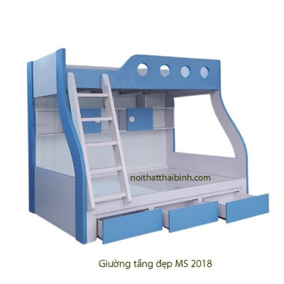 Giường tầng đẹp cho bé trai MS 2018
