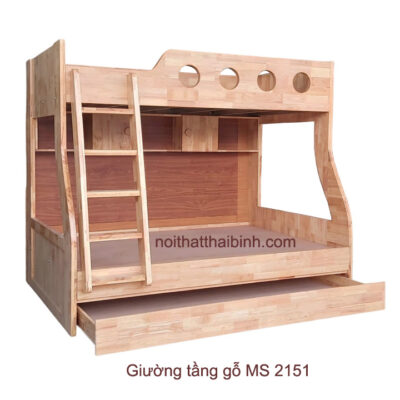 Giường tầng gỗ đẹp MS 2151