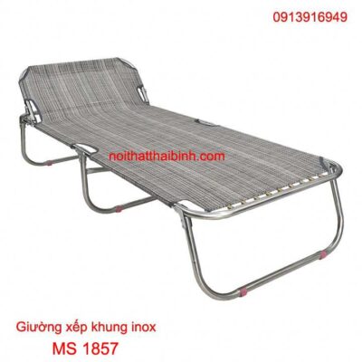 Giường xếp khung inox MS 1857
