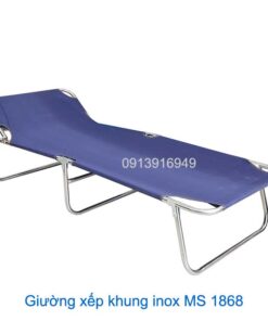 Giường xếp khung inox 1868