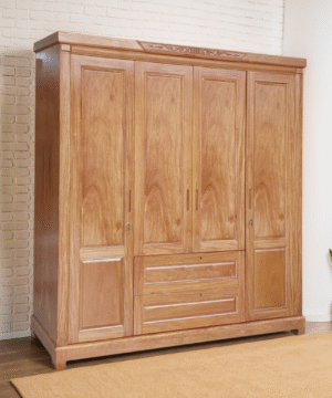 Tủ quần áo gỗ tự nhiên vân đinh hương MS 3173