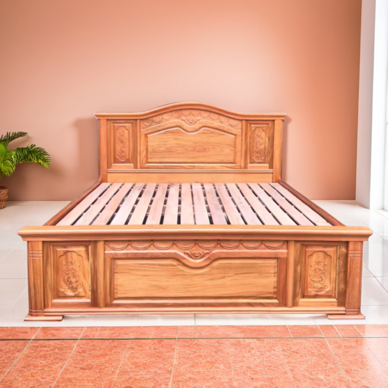 Giường Gỗ Đinh Hương Tự Nhiên Đẹp MS 3183