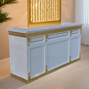 Quầy tiếp tân đẹp dát vàng MS 9947