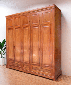 Tủ quần áo 5 cánh 2 tầng MS 3182