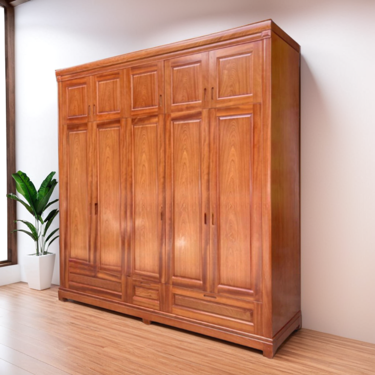 Tủ quần áo 5 cánh 2 tầng MS 3182