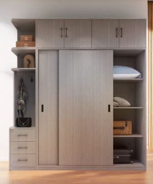 Tủ Quần Áo 2 Tầng Cánh Lùa MS 3185