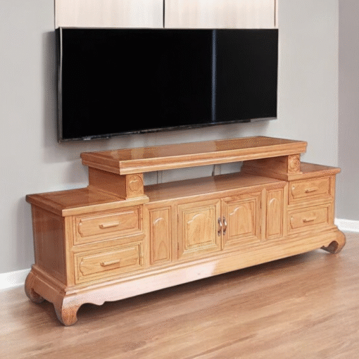 Kệ tivi gỗ gõ đỏ MS 3059
