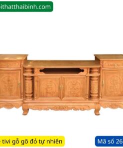 Kệ tivi gỗ gõ đỏ đẹp MS 2692