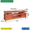 Kệ tivi gỗ tự nhiên MS 2660 - Hình ảnh 4