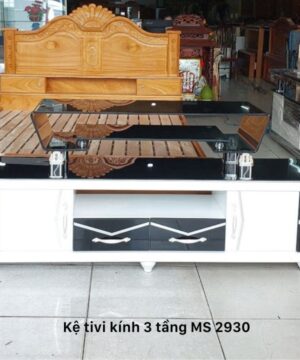 Kệ tivi kính cường lực 3 tầng MS 2930