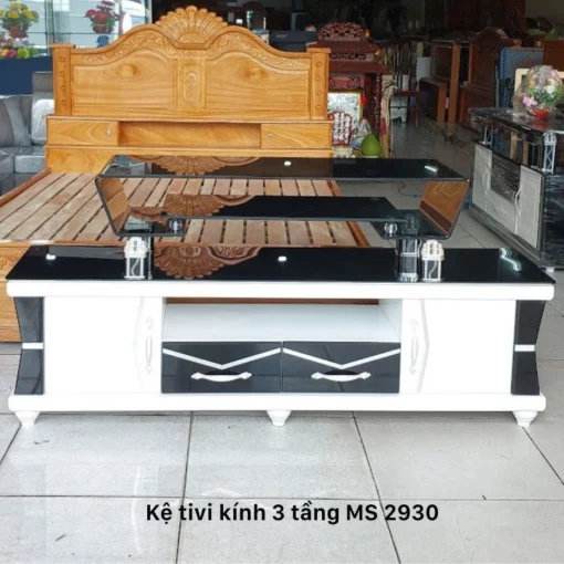 Kệ tivi kính cường lực 3 tầng MS 2930