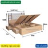 Giường ngủ vạt nâng cao MS 2608 - Hình ảnh 6