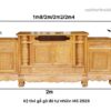 Kệ tivi gỗ gõ đỏ cao cấp MS 2928 - Hình ảnh 4