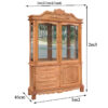 Tủ rượu gỗ gõ đỏ MS 3203 - Hình ảnh 2